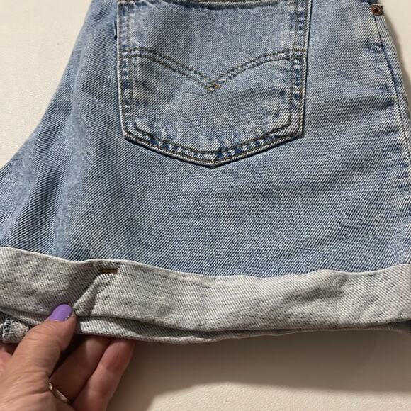 Levi’s 910 Vintage Rolled Hem Shorts Light Wash Classic Fit Women’s Size 9 JR - Picture 5 of 9